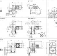 FC127 FCAF127 FCF127 FCA127減速機(jī)電機(jī)型號(hào)及尺寸圖紙